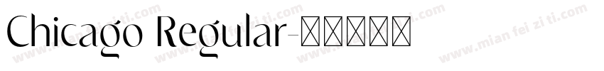 Chicago Regular字体转换
